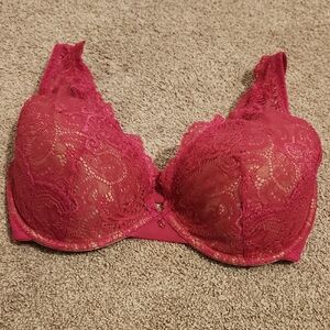 ThirdLove Lace Push-Up Bra in Red